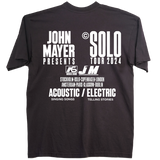 John Mayer  Solo Tour Black Guitar Photo Tee