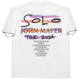 John Mayer Solo Tour White Brushed Photo Tee
